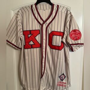 K.C. Monarchs Jackie Robinson jersey.